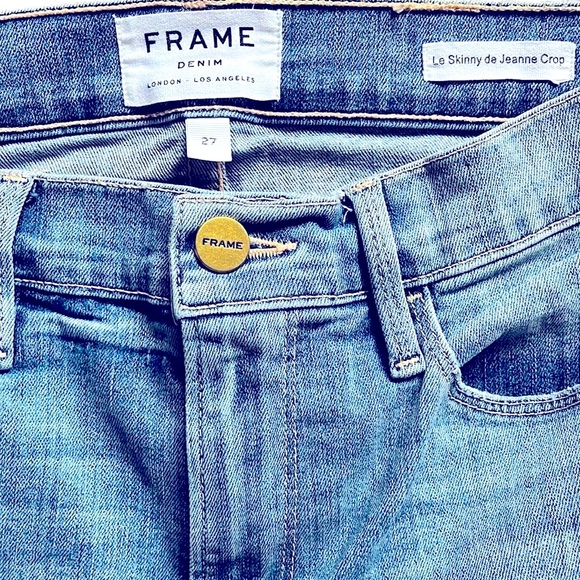 Frame Denim Le Skinny de Jeanne Crop in Adler - Picture 4 of 4